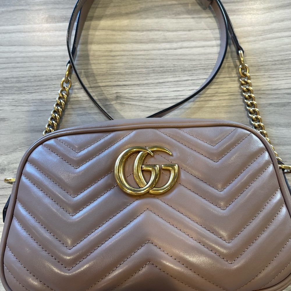 GUCCI Marmont small matelassé shoulder bag